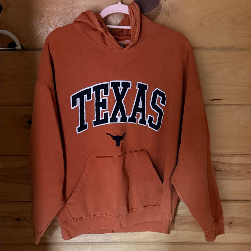 Vintage Texas Longhorns Orange Hoodie